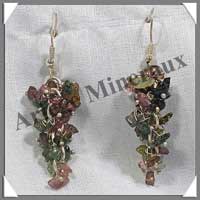 TOURMALINE Multicolore - Boucles d'Oreilles Chip - C31021