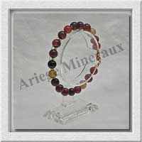AGATE RUBANNEE - Bracelet Perles 8 mm - 20 cm - M003