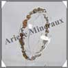 AMBRE - Bracelet Argent - 16 Cabochons Divers - Caramel - C005 Baltique