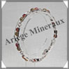 AMBRE - Bracelet Argent - 20 Cabochons Carrs - Bicolore - C007 Baltique