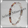 AMBRE - Bracelet Argent - 21 Cabochons Ronds - Multicolore - C010 Baltique