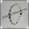 AMBRE - Bracelet Argent - 15 Cabochons Carrs - Vert - 18 cm - L001 Baltique