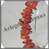 AMBRE - Bracelet Baroque - Caramel - Petits Morceaux - 18 cm - L