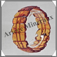 AMBRE - Bracelet Compos - Caramel - 19 Barrettes - 18 cm - L004