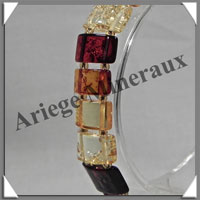 AMBRE - Bracelet Compos - Multicolore - 23 Barrettes - 18 cm - M001