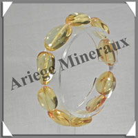 AMBRE - Bracelet Perles Baroques - Citron - Perles de 15  20 mm - 18 cm - L001