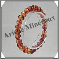 AMBRE - Bracelet Perles Baroques - Caramel - Perles de 6  8 mm - 18 cm - L005