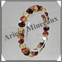 AMBRE - Bracelet Perles Baroques - Multicolore - Perles de 7  9 mm - 18 cm - L007