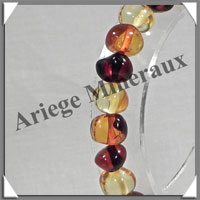 AMBRE - Bracelet Perles Baroques - Multicolore - Perles de 7  9 mm - 18 cm - L007