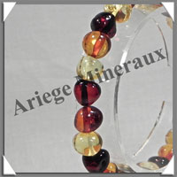 AMBRE - Bracelet Perles Baroques - Multicolore - Perles de 7  9 mm - 18 cm - L008