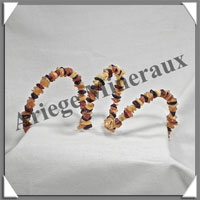 AMBRE - Bracelet Baroque - Multicolore - Serpentin - 50 cm - L