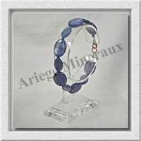 CYANITE - Bracelet Compos - 6 Ovales de 11x15 mm et Ovales 8x12 mm - 19cm - C006
