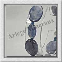 CYANITE - Bracelet Compos - 6 Ovales de 11x15 mm et Ovales 8x12 mm - 19 cm - C007