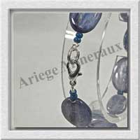 CYANITE - Bracelet Compos - 6 Ovales de 11x15 mm et Ovales 8x12 mm - 19 cm - C007