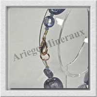 CYANITE - Bracelet Compos - 7 Ovales de 11x15 mm et  Disques 6 mm - 20 cm - C012