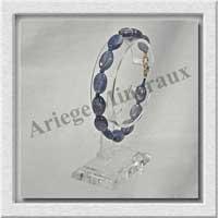 CYANITE - Bracelet Compos - 13 Ovales de 8x12 mm - 19 cm - C006