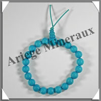 HOWLITE TURQUOISE (Teint) - Bracelet Tibtain - MBATUP