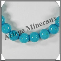 HOWLITE TURQUOISE (Teint) - Bracelet Tibtain - MBATUP