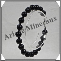 JAIS - Bracelet - Perles 8 mm - 19 cm - C001