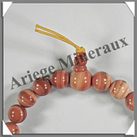 JASPE RUBANE - Bracelet Tibtain - MBRMP