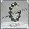LABRADORITE - Bracelet Perles Facetes 14 mm - 21 cm - C002 Madagascar