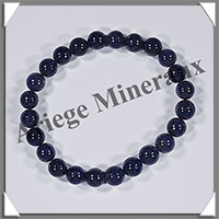 LAPIS LAZULI (Teint) - Bracelet Promotion - Perles de 8 mm - Montage Elastique - W