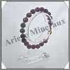 LEPIDOLITE - Bracelet Perles 8 mm - 21 cm - C002 Brsil