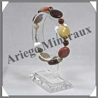 MOKAITE - Bracelet Compos : Disques 14 mm - 19 cm - C001