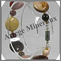 MOKAITE - Bracelet Compos : Disques 14 mm - 19 cm - C001