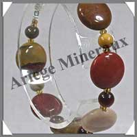 MOKAITE - Bracelet Compos : Disques 14 mm - 19 cm - C002