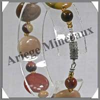MOKAITE - Bracelet Compos : Disques 14 mm - 19 cm - C002