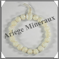 NACRE BLANCHE - Bracelet Tibtain - MBMPP