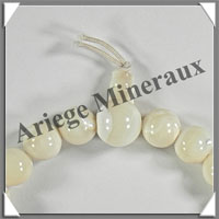 NACRE BLANCHE - Bracelet Tibtain - MBMPP