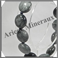 CYMOPHANE ou OEIL DE CHAT - Bracelet Compos - Disques - 19 cm - C007