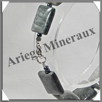 CYMOPHANE ou OEIL DE CHAT - Bracelet Compos - Rectangles - 20 cm - C002