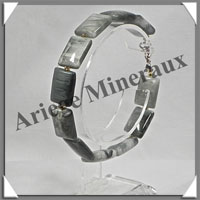 CYMOPHANE ou OEIL DE CHAT - Bracelet Compos - Rectangles - 20 cm - C003
