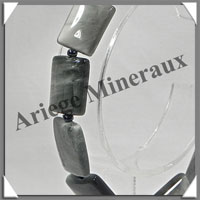 CYMOPHANE ou OEIL DE CHAT - Bracelet Compos - Rectangles - 20 cm - C006