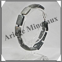 CYMOPHANE ou OEIL DE CHAT - Bracelet Compos - Rectangles - 19 cm - C011