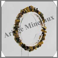 OEIL DE TIGRE - Bracelet Baroque - CHIP - Elastique - C31136