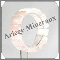 QUARTZ ROSE (Coeurs Doubles) - Bracelet Facet - C31338