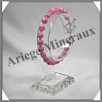 RHODOCHROSITE - Bracelet - Disques 6x6mm - 20 cm - A002