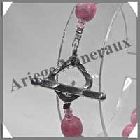 RHODOCHROSITE - Bracelet - Disques 6x6mm - 20 cm - A002