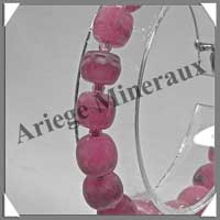 RHODOCHROSITE - Bracelet - Disques 8x8 mm - 20 cm - A003