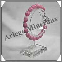 RHODOCHROSITE - Bracelet - Disques 10x8 mm - 20 cm - A004