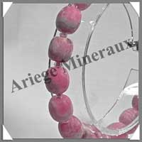 RHODOCHROSITE - Bracelet - Disques 10x8 mm - 20 cm - A005