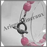 RHODOCHROSITE - Bracelet - Disques 10x8 mm - 20 cm - A005