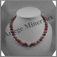AGATE AFRICAINE - Collier Perles 10 mm - 45 cm - C004