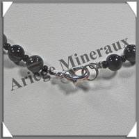 AGATE DRAPEE - Collier Compos - 5 Rectangles 35x25 mm et Perles 6 mm - 49 cm - C031