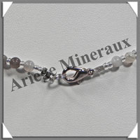 AGATE DRAPEE - Collier Perles 4 et 10 mm en dgrad - 44 cm - C001
