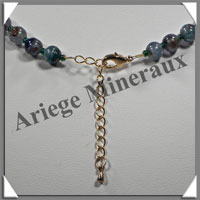 AGATE MOUSSE - Collier Perles 6 mm - 52 cm - M002